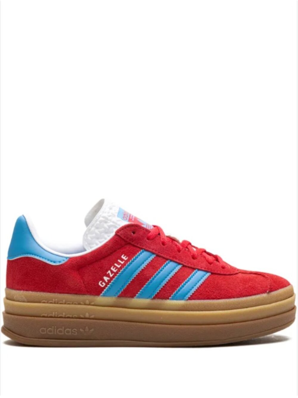 Adidas Platform Gazelle (Red/Blue) (Size 8)